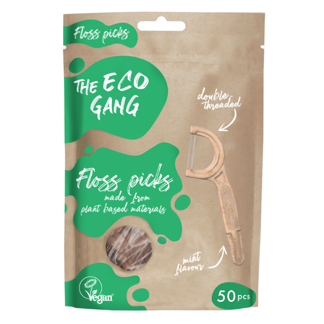 the ECO GANG Mezizubní kartáčky z bambusu, 50ks