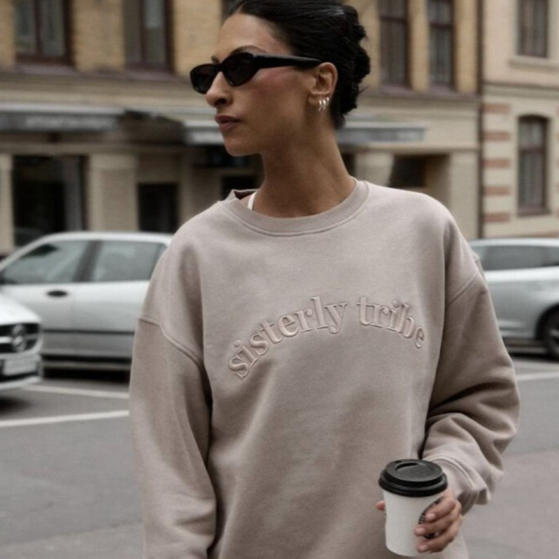 SISTERLY TRIBE Mikina - Cappuccino Velikost: XL
