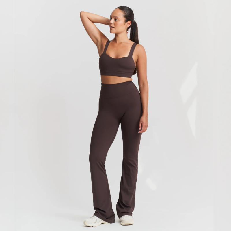 SISTERLY TRIBE Legíny Softsculpt Flared - Espresso Velikost: M