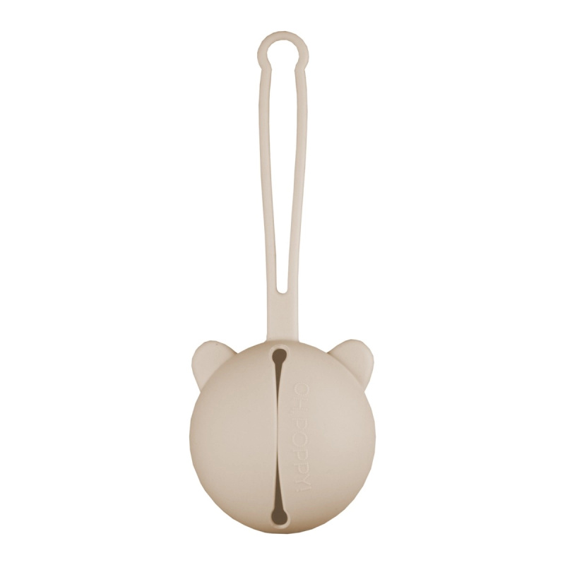 Oh,Poppy! Nola silikonový obal na dudlíky linen beige