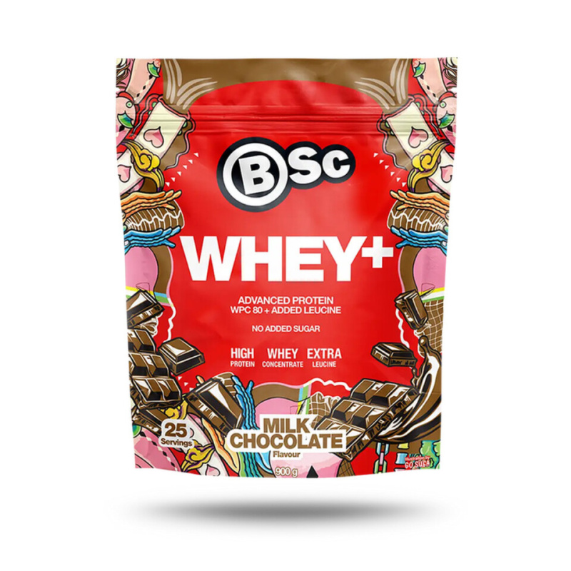 BSC Nutrition Whey+ 900 g - mléčná čokoláda