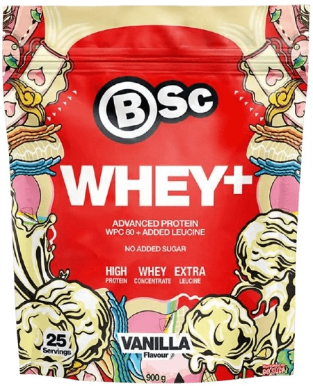 BSC Nutrition Whey+ 900 g - vanilka