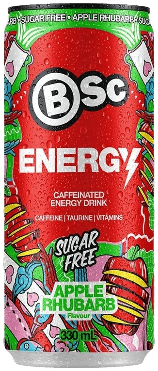 BSC Nutrition Energy drink 330 ml - jablko/ rebarbora