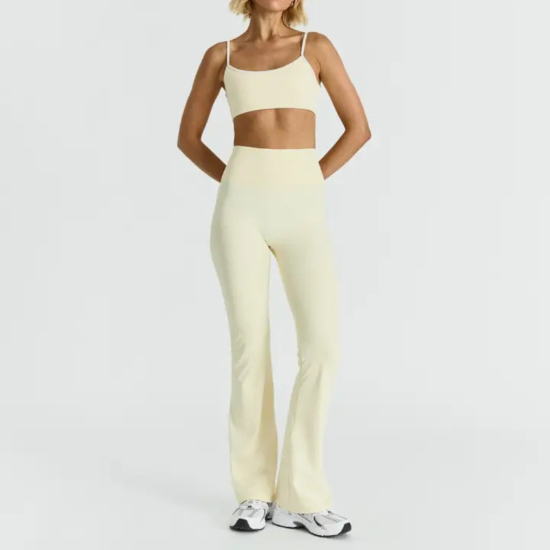 SISTERLY TRIBE Legíny Softsculpt Flared Leggings - Lemonade Velikost: L
