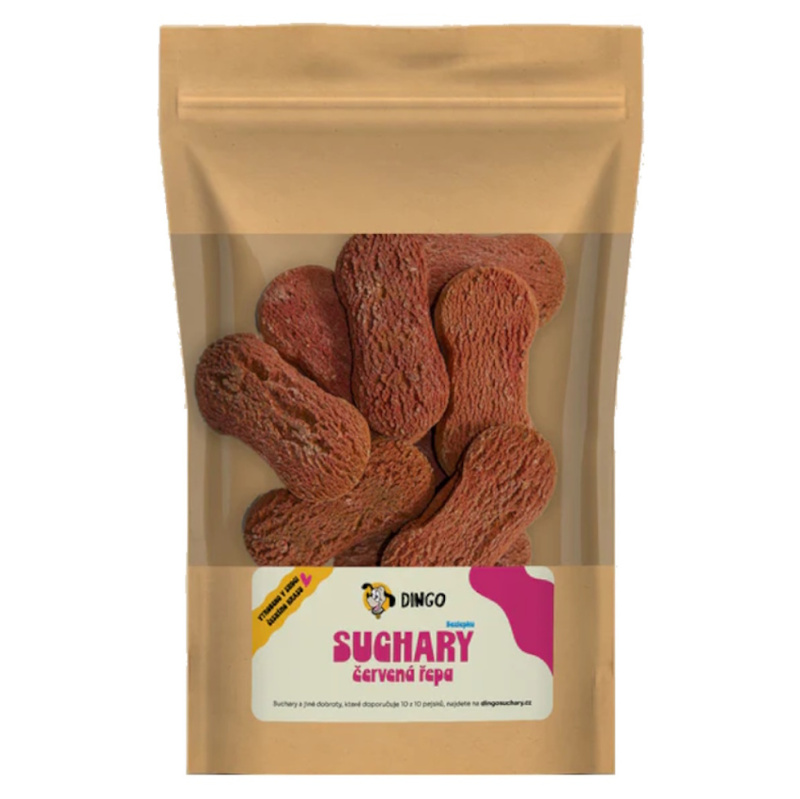 DINGO suchary s červenou řepou, 250g