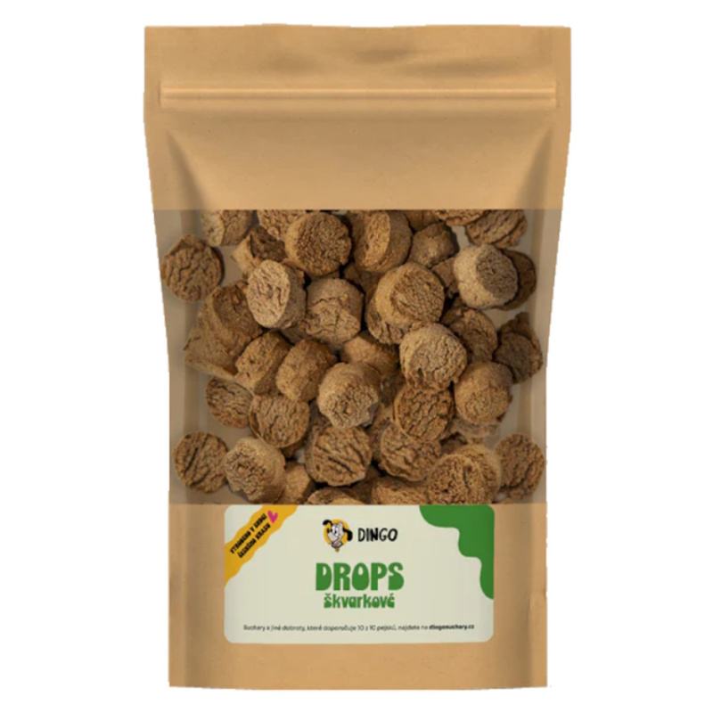 DINGO drops škvarkové, 250g