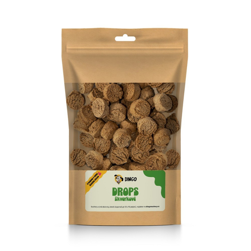 DINGO drops škvarkové, 250g