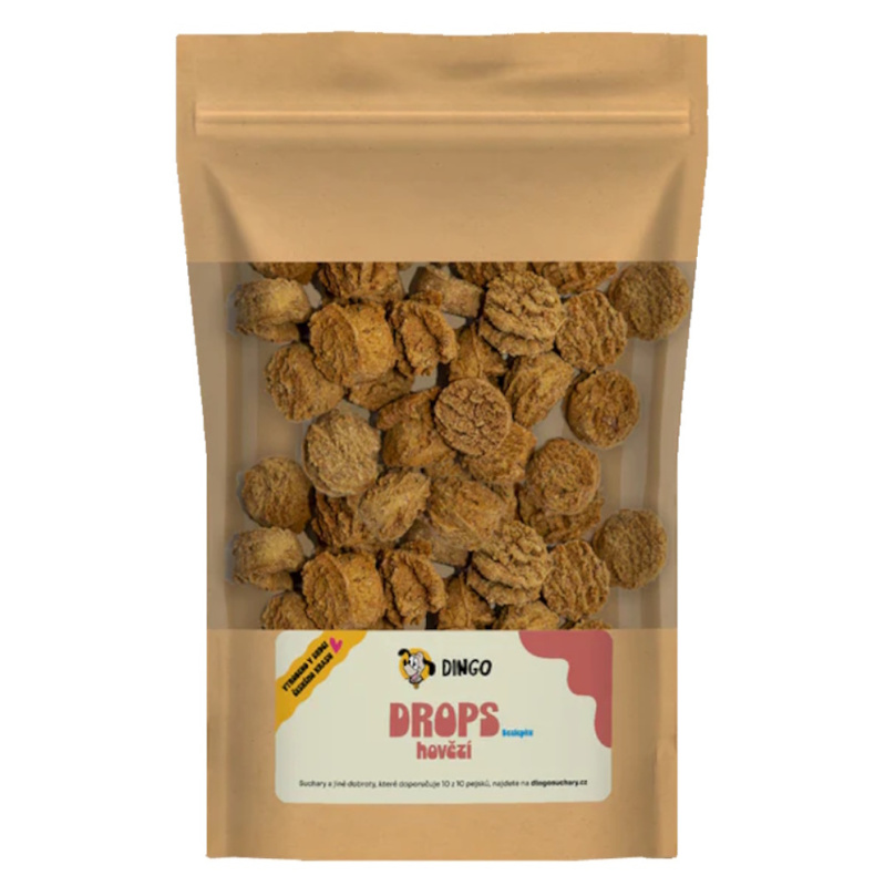 DINGO drops hovězí bezlepkové, 250g