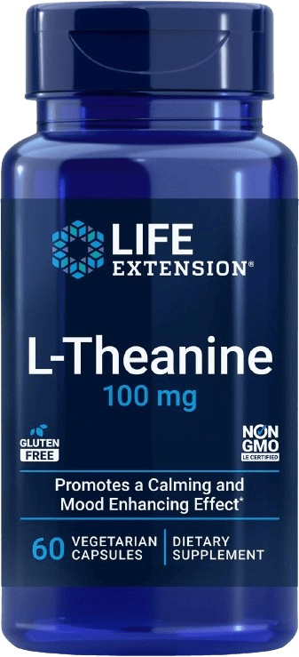 Life Extension L-theanine 100 mg 60 kapslí 