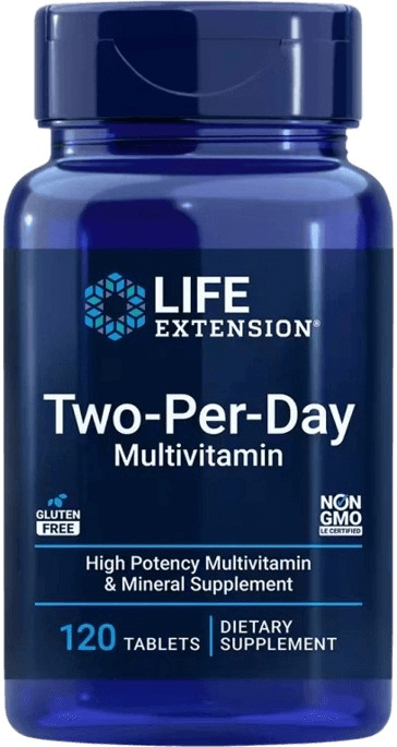 Life Extension Two-Per-Day Multivitamin 120 kapslí