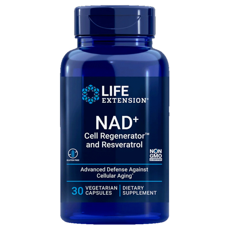 Life Extension Optimized NAD+ Cell Regenerator™ and Trans-Resveratrol™ 30 kapslí