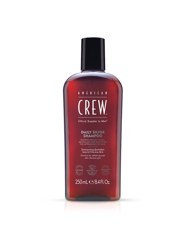 American Crew Daily Silver Shampoo šampon na bílé a šedivé vlasy 250 ml