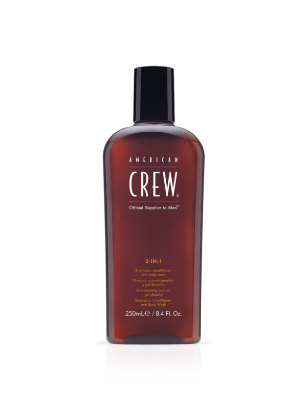 American Crew Hair & Body 3-IN-1 šampón, kondicionér a sprchový gel 3 v 1 pro muže 450 ml