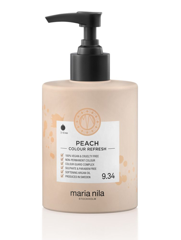Maria Nila Colour Refresh Peach jemná vyživující maska bez permanentních barevných pigmentů výdrž 4 – 10 umytí 9.34 300 ml