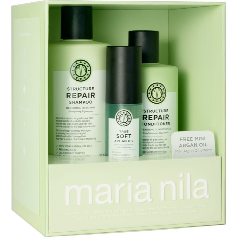 Maria Nila Structure Repair Holiday Box dárková sada pro suché a poškozené vlasy