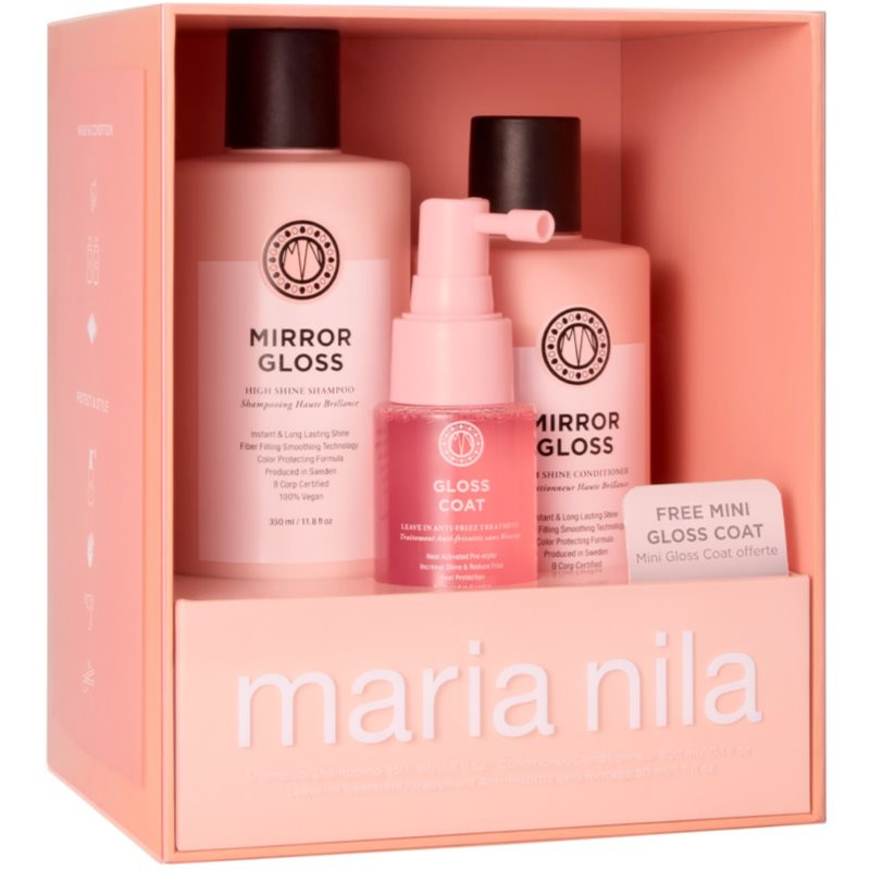 Maria Nila Mirror Gloss Holiday Box dárková sada pro lesk a hebkost vlasů