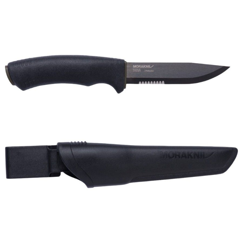Morakniv Bushcraft Blackblade SRT (S), nůž, černý
