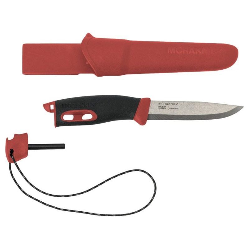 Morakniv Companion Spark (S), multi-nůž, červený
