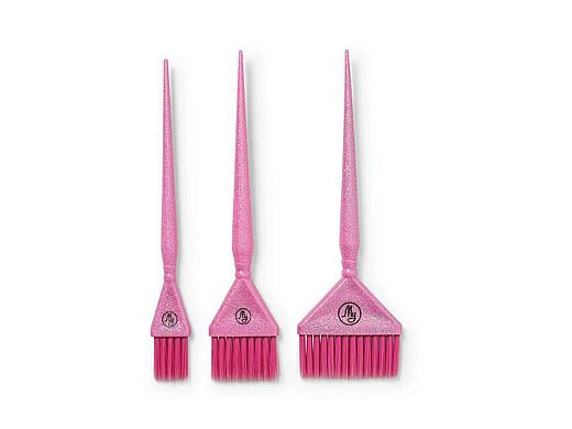 MY-set štětců pink glitter 3ks