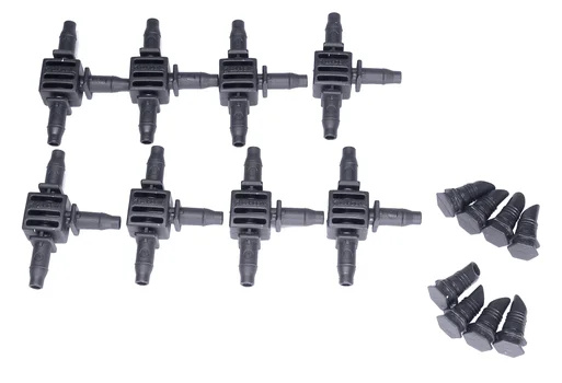Polybag T-piece/end plug (8 pieces)