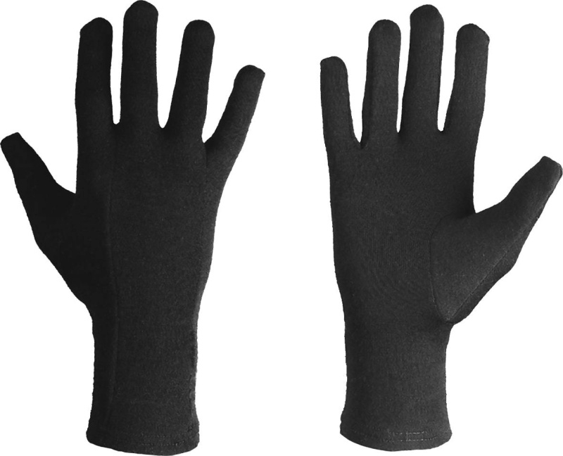 lillsport Vnitřní podvlékací merino rukavice LILL-SPORT WOOL LINER  - černá Velikost: 7