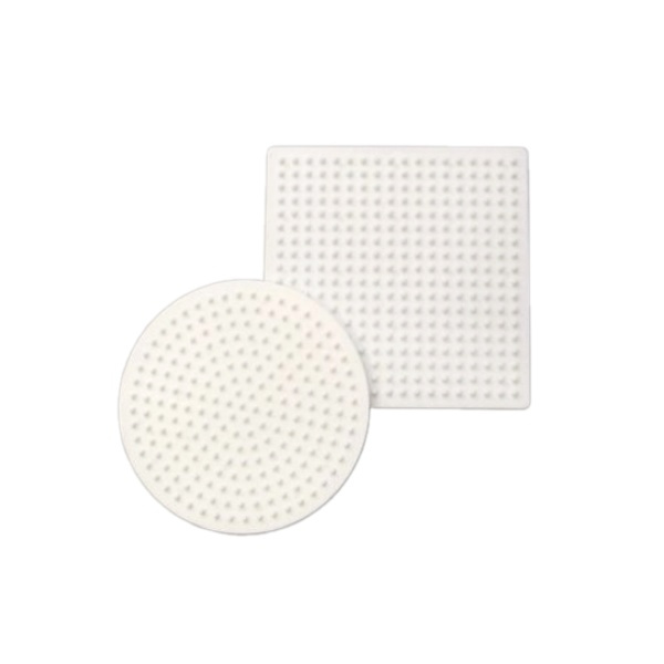 Podložka na zažehlovací korálky - kruh a čtverec (2ks)