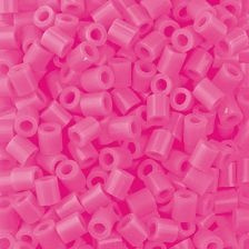 Zažehlovací korálky (1100ks) tmavě růžová neonová