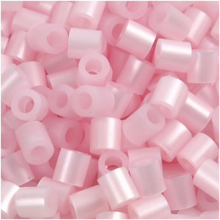 Zažehlovací korálky (1100ks) perleťově růžová