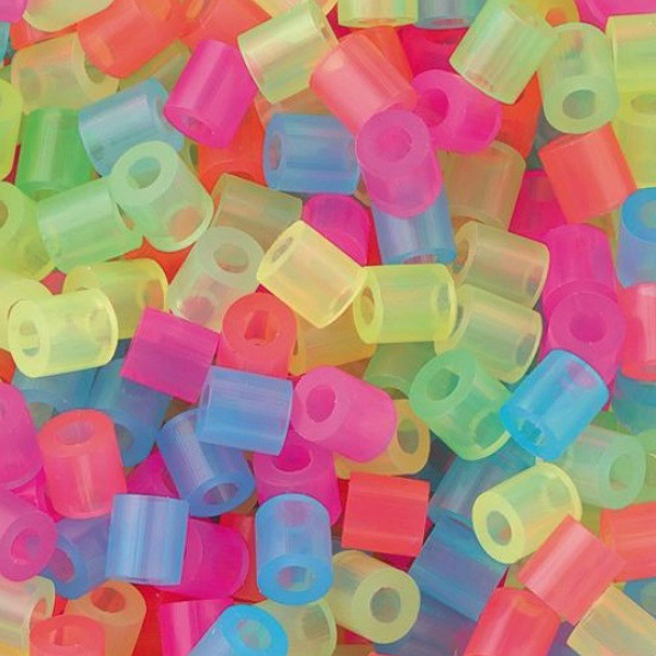 Zažehlovací korálky (1100ks) mix neonový