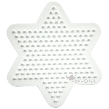 Podložka na zažehlovací korálky - hvězda 10×10cm (1ks)
