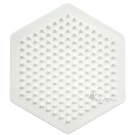 Podložka na zažehlovací korálky - šestiúhelník 9×8,7cm (1ks)