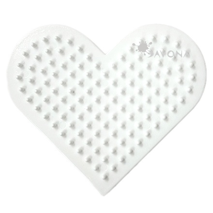 Podložka na zažehlovací korálky - srdce 8,5×7,5cm (1ks)