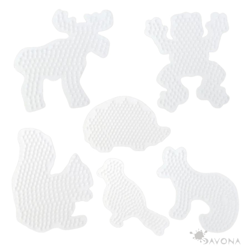 Podložka na zažehlovací korálky sada - zvířata (6ks)