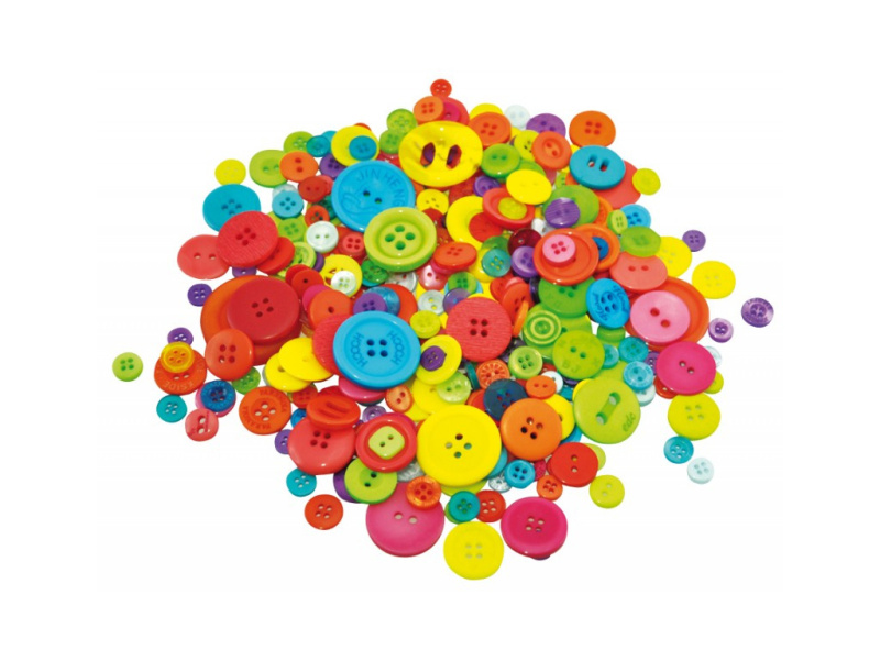 Knoflíky 500g - mix barev a velikostí