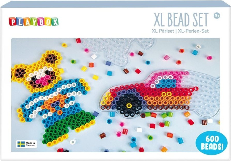 Zažehlovací korálky XL, 600 ks, auto a méďa