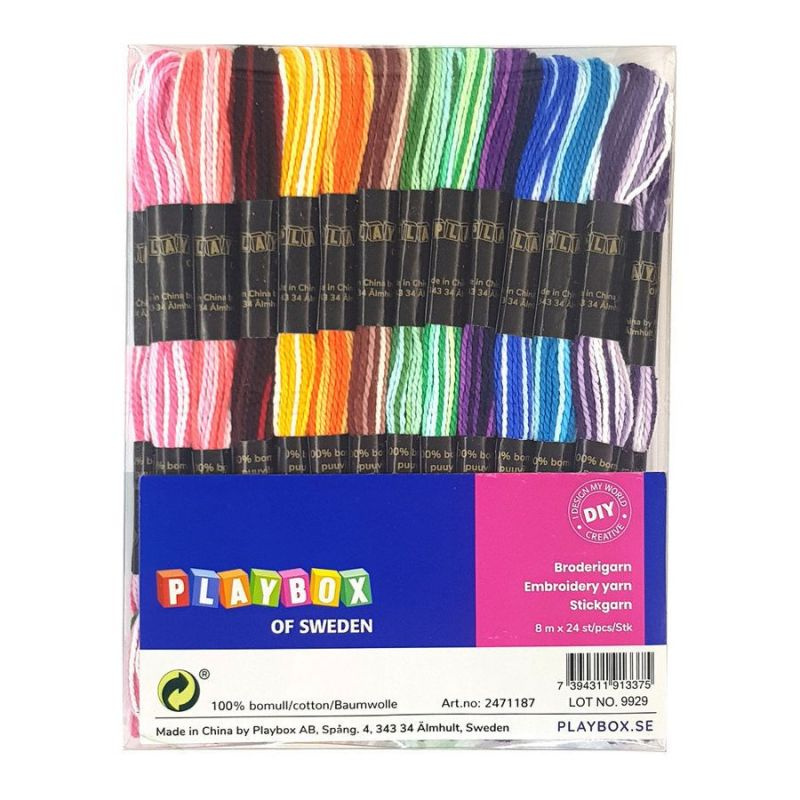 Davona Mini příze 100% bavlna (8mx24ks) - duha