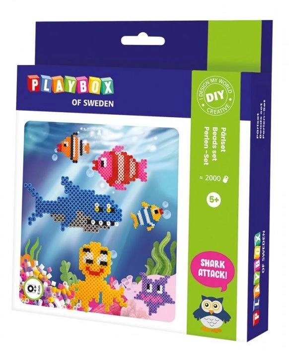 Zažehlovací korálky sada Podmořský svět 2000 ks PLAYBOX