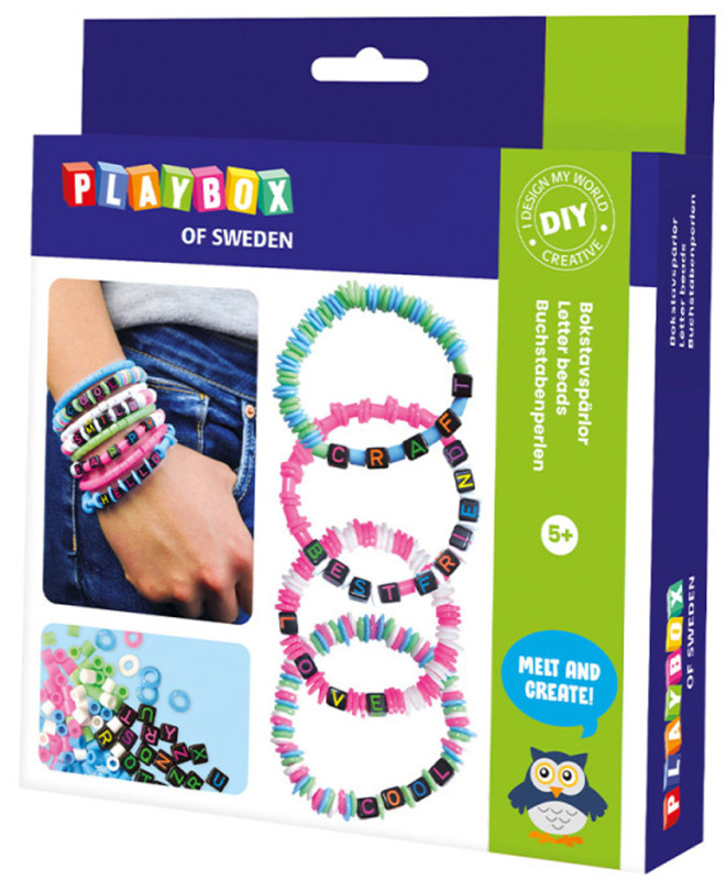 Písmenkové náramky - kreativní sada Playbox