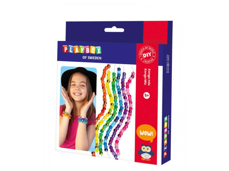 Playbox Náramky z korálků - barevné