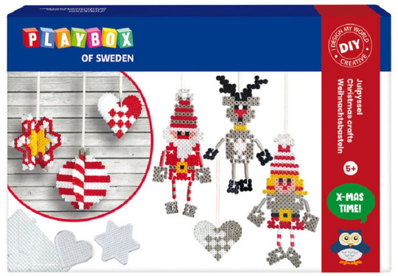 Playbox zažehlovací korálky 3D sada vánoční ozdoby, 4000 ks