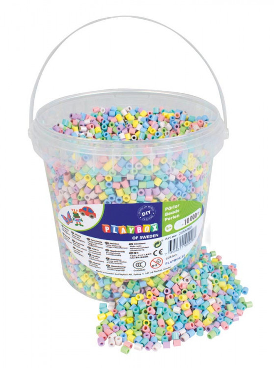 Zažehlovací korálky (10000ks) mix pastelový