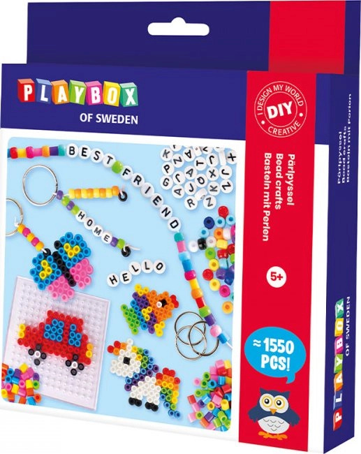 Playbox Sada zažehlovací korálky, náramky a přívěsky 1550 ks
