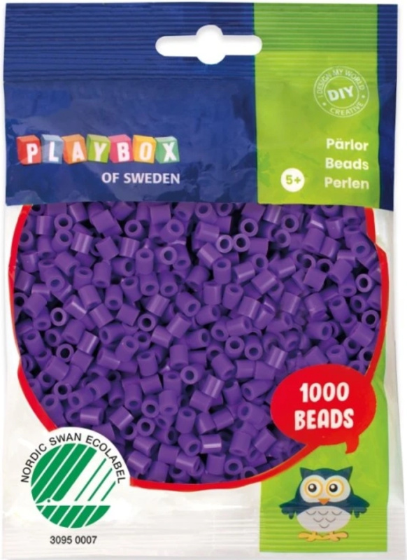 Playbox zažehlovací korálky fialové 1000 ks