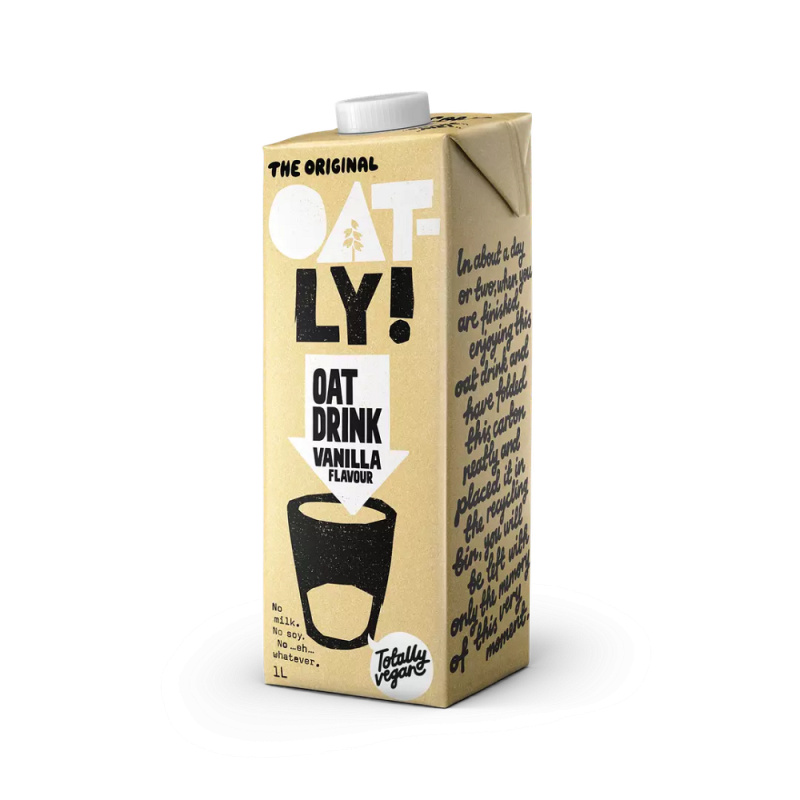 OATLY Ovesný nápoj s vanilkovou příchutí 1 litr