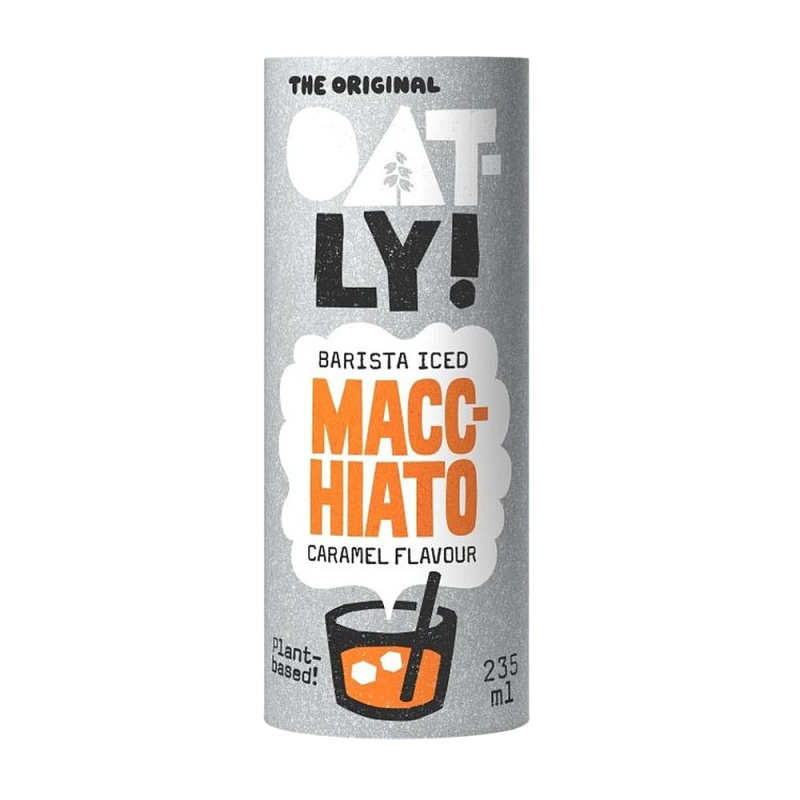Oatly! Nápoj ovesný Barista iced macchiato karamel