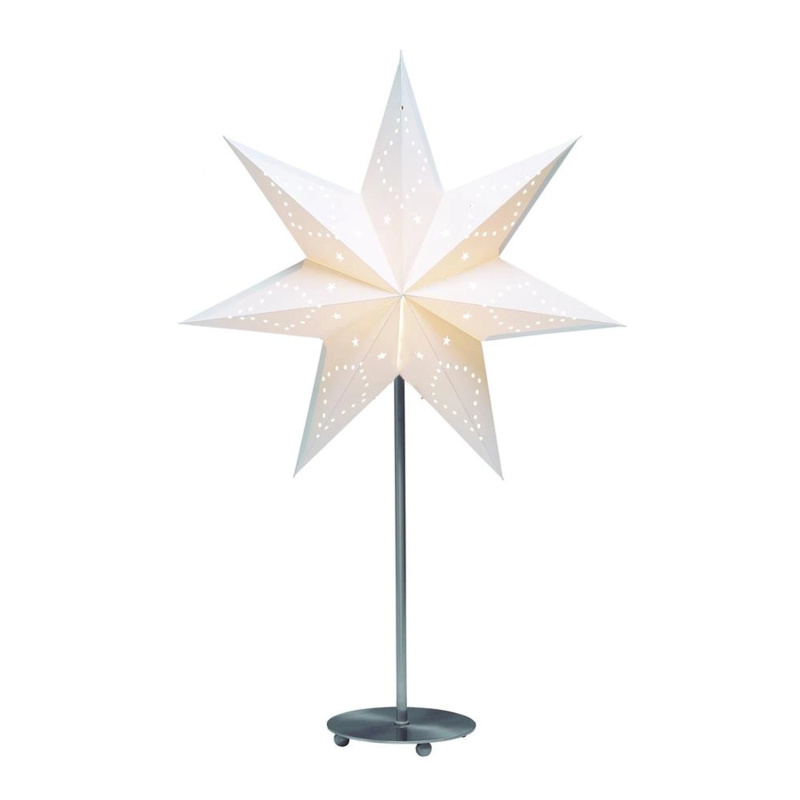 Markslöjd LED stojací hvězda SATURNUS bílá E14, max. 25 W, 69 x 15 x 45 cm