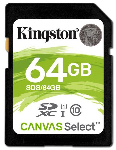 Paměťová karta Kingston Canvas Select SDXC / 64 GB Varianta: ivi1