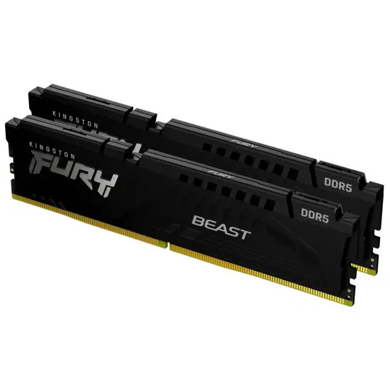 KINGSTON 32GB 5200MHz DDR5 CL40 DIMM FURY Beast Black 2x16GB Černá