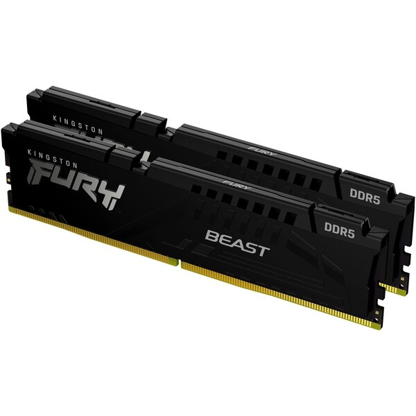 KINGSTON 32GB 5200MHz DDR5 CL40 DIMM FURY Beast Black 2x16GB Černá