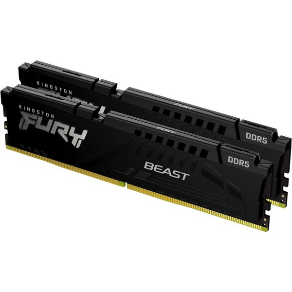 Kingston Fury Beast 16GB 5200MHz CL40 DDR5 DIMM (2x8) Černá kf552c40bbk2-16 Černá